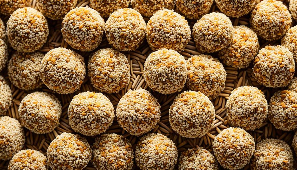 Oriental dessert “sesame” balls#