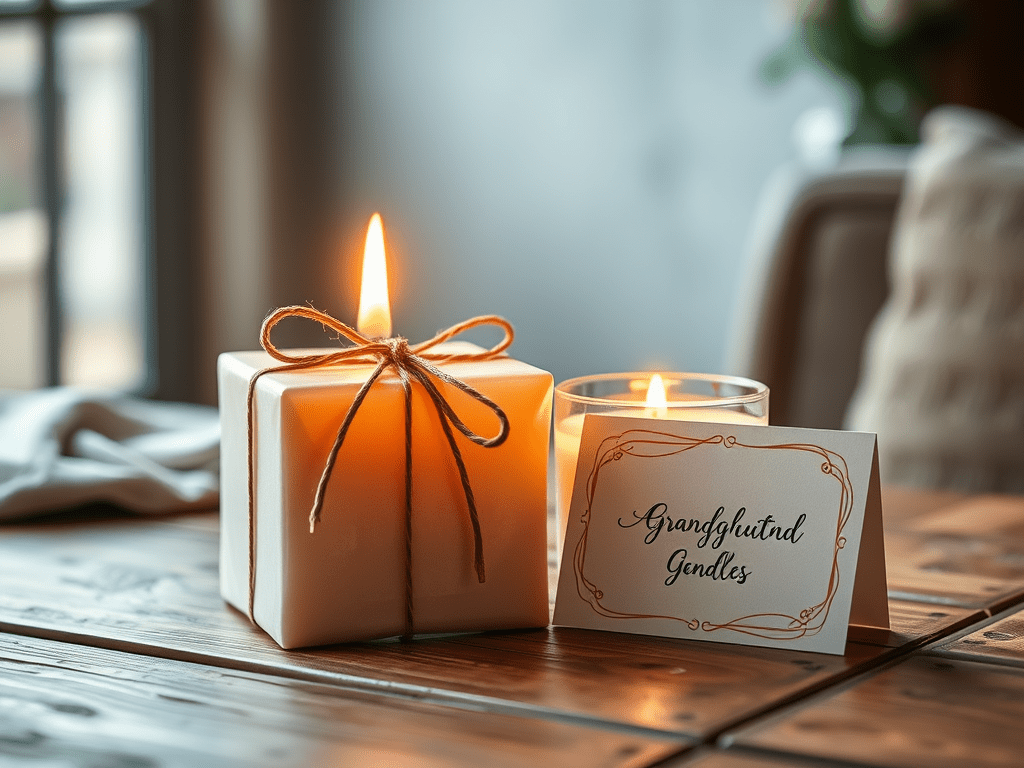 A candle gift from my&nbsp;granddaughter